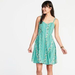 Old navy fit and flare cami dress floral